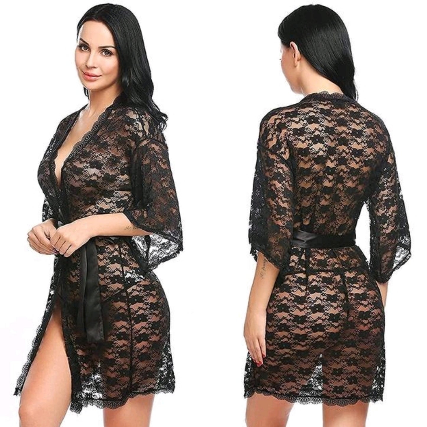 Women's Lace Nighty Robe