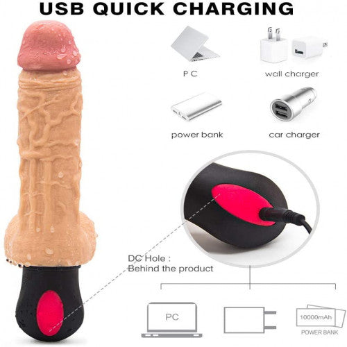 Strong Vibrating Swaying Dildo