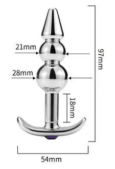 Anchor Shape Metal Anal Plug