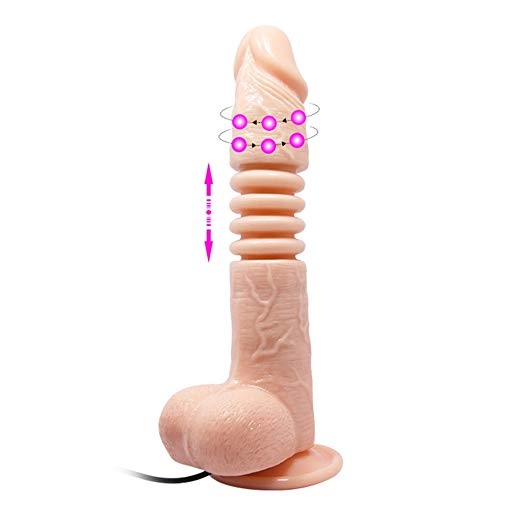 8 Inches Up And Down Rotation And Vibration Dildo