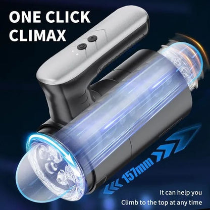 Automatic Open Ended Stroker Thrusting & Rotating Male Masturbator