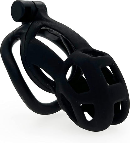 Cobra Male Chastity Cage Lock Device W/ 4 Rings