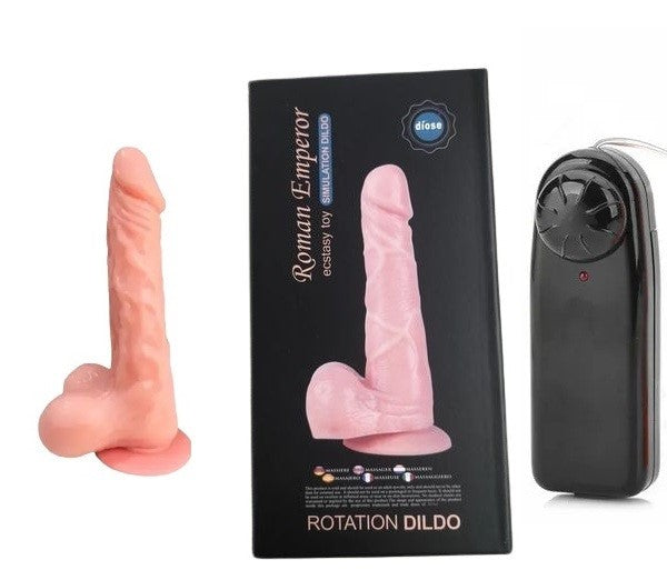 Roman Emperor Rotating Vibrating Dildo With Remote