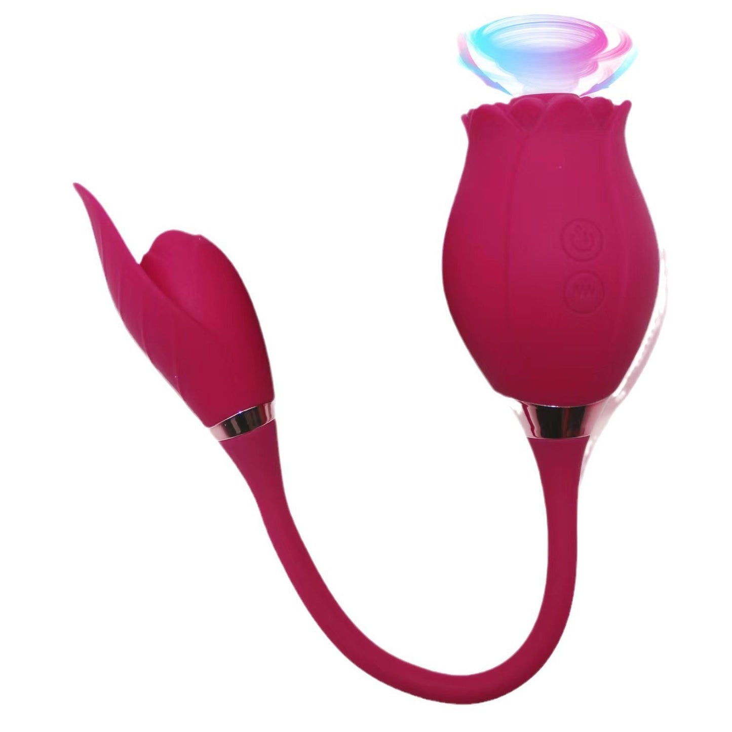 Rose 3 In 1 Nipple Clitoral Stimulator Vibrator