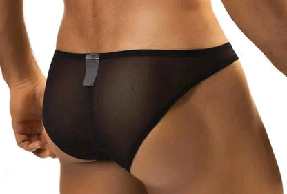 Transparent Lace Brief For Men