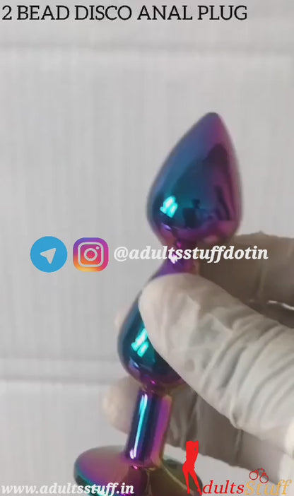 2 Beads Disco Anal Plug