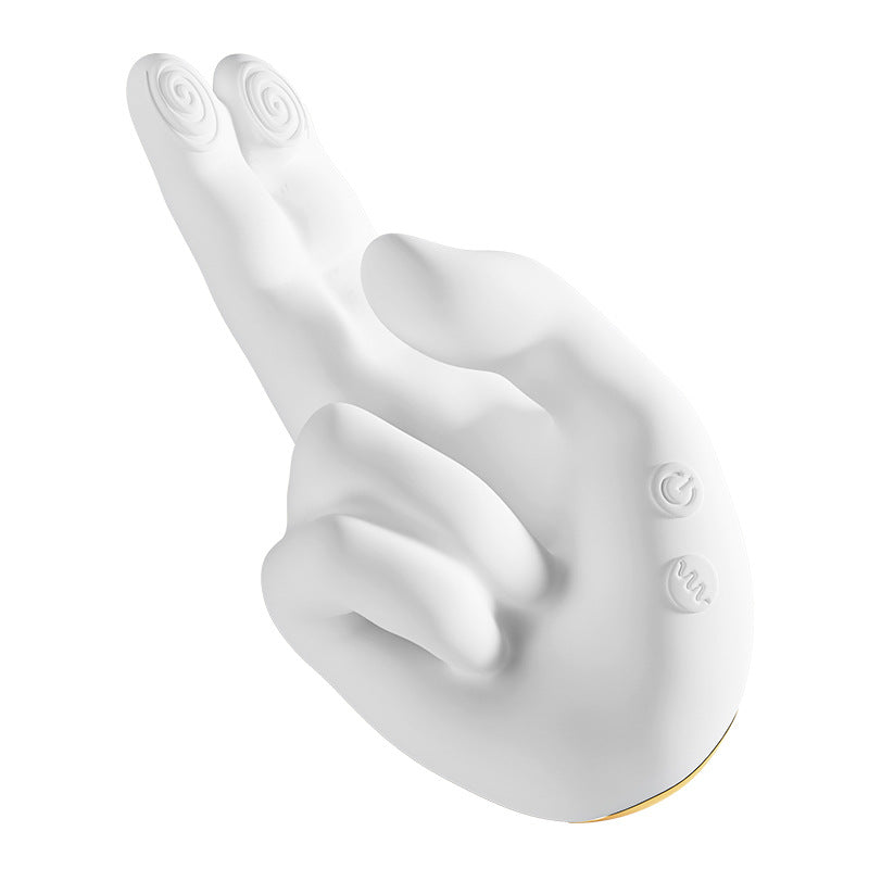 Finger Style Clitoral G-Spot Realistic Finger Flapping Motion Hand Massager Vibrator