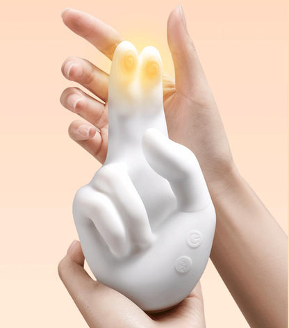 Finger Style Clitoral G-Spot Realistic Finger Flapping Motion Hand Massager Vibrator